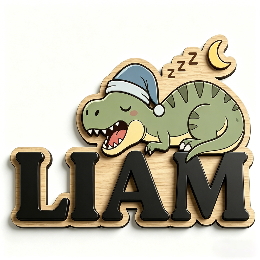 Personalized Sleepy Dinosaur N - Baby Nursery Decorations recensie en prijs