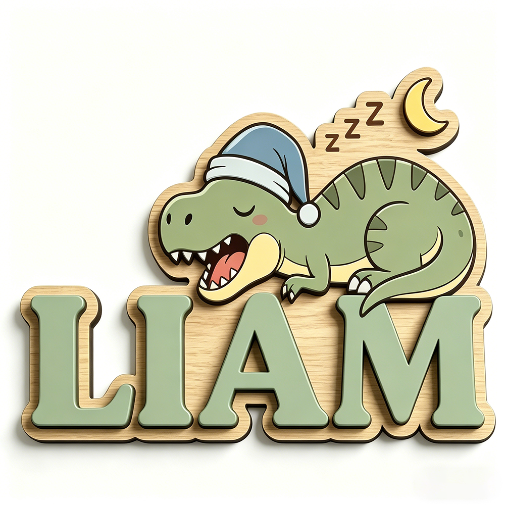 Personalized Sleepy Dinosaur N - Baby Nursery Decorations recensie en prijs