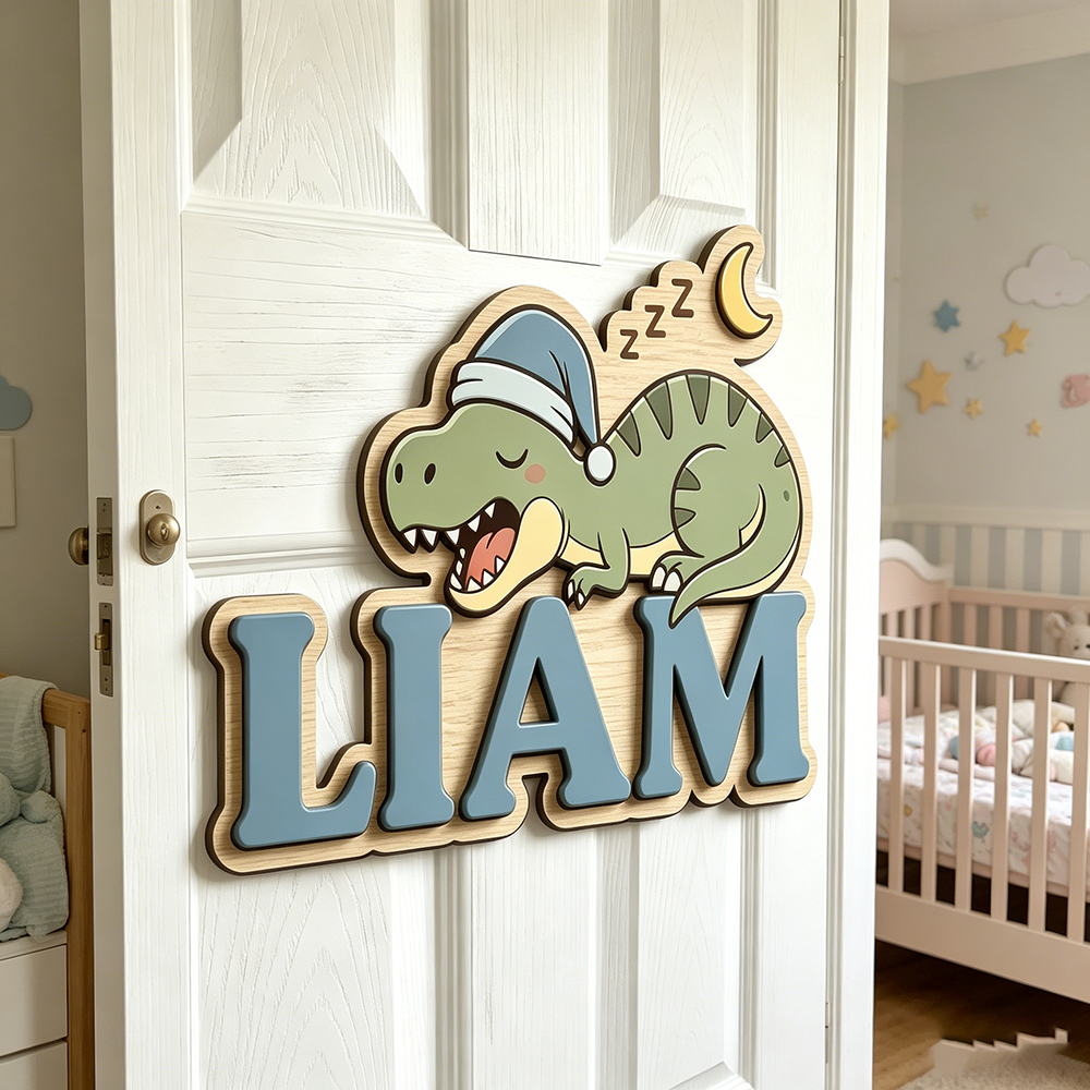 Personalized Sleepy Dinosaur N - Baby Nursery Decorations recensie en prijs