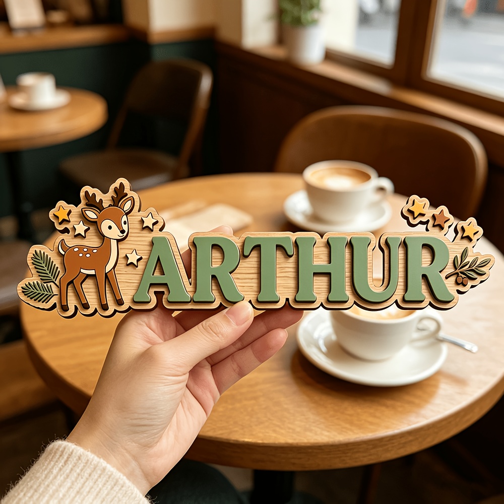 Custom Deer & Star Wooden Name - Baby Nursery Decorations recensie en prijs