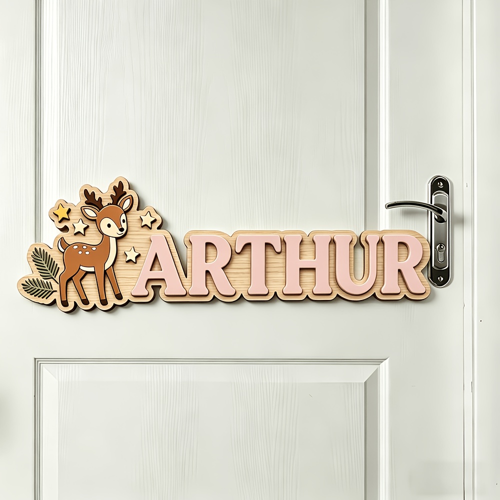 Custom Deer & Star Wooden Name - Baby Nursery Decorations recensie en prijs