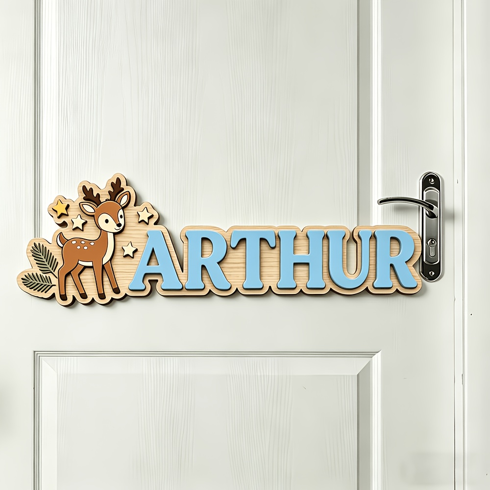 Custom Deer & Star Wooden Name - Baby Nursery Decorations recensie en prijs