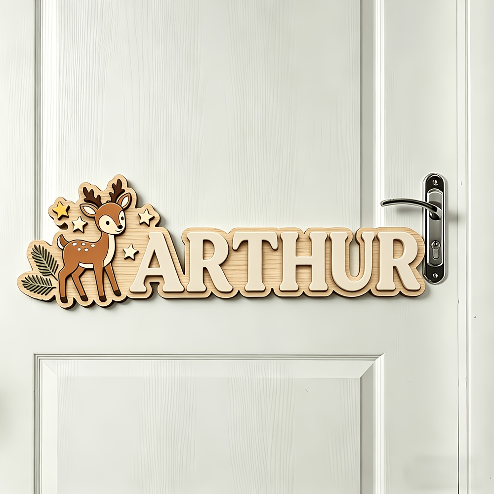 Custom Deer & Star Wooden Name - Baby Nursery Decorations recensie en prijs