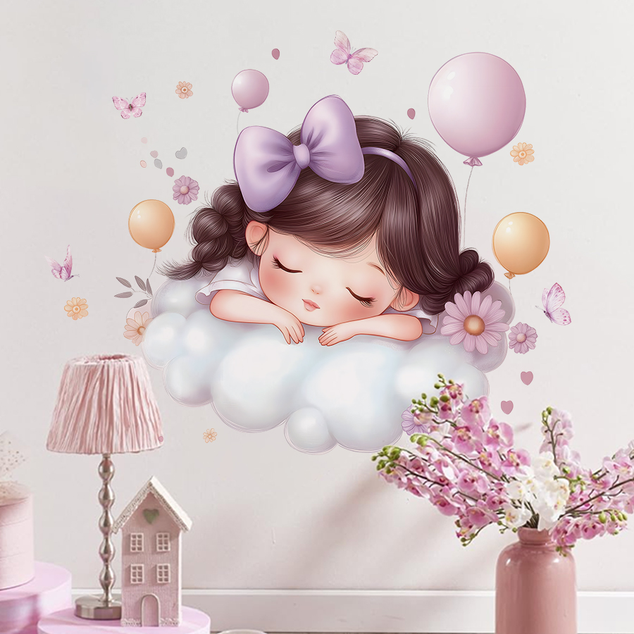 Girl Moon Butterflies Wall Sti - Baby Nursery Ideas Girl recensie en prijs