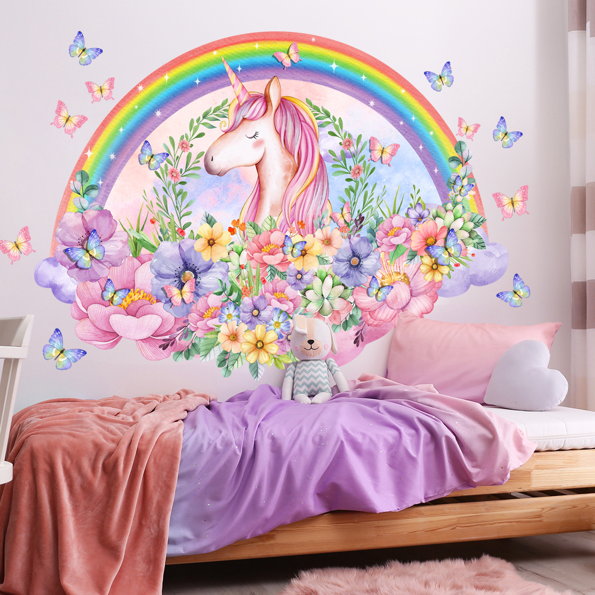 Large Unicorn Vinyl Child Wall - Baby Nursery Ideas Girl recensie en prijs