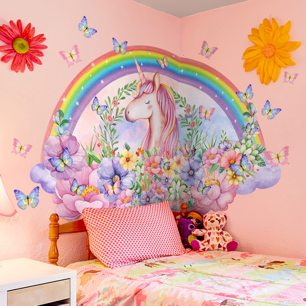 Large Unicorn Vinyl Child Wall - Baby Nursery Ideas Girl recensie en prijs