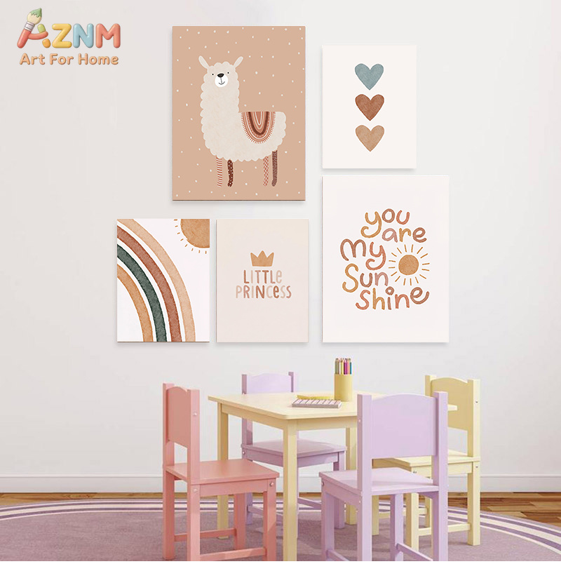 Abstract Sun Rainbow Custom Ba - Baby Nursery Name Wall Art recensie en prijs
