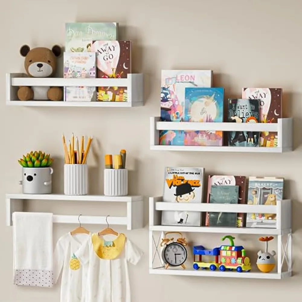 QimCoor Nursery Book Shelves S - Baby Nursery Floating Shelves recensie en prijs