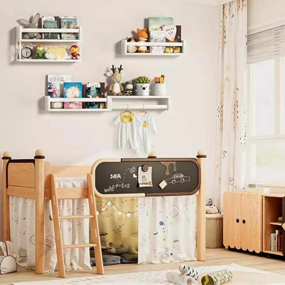 QimCoor Nursery Book Shelves S - Baby Nursery Floating Shelves recensie en prijs