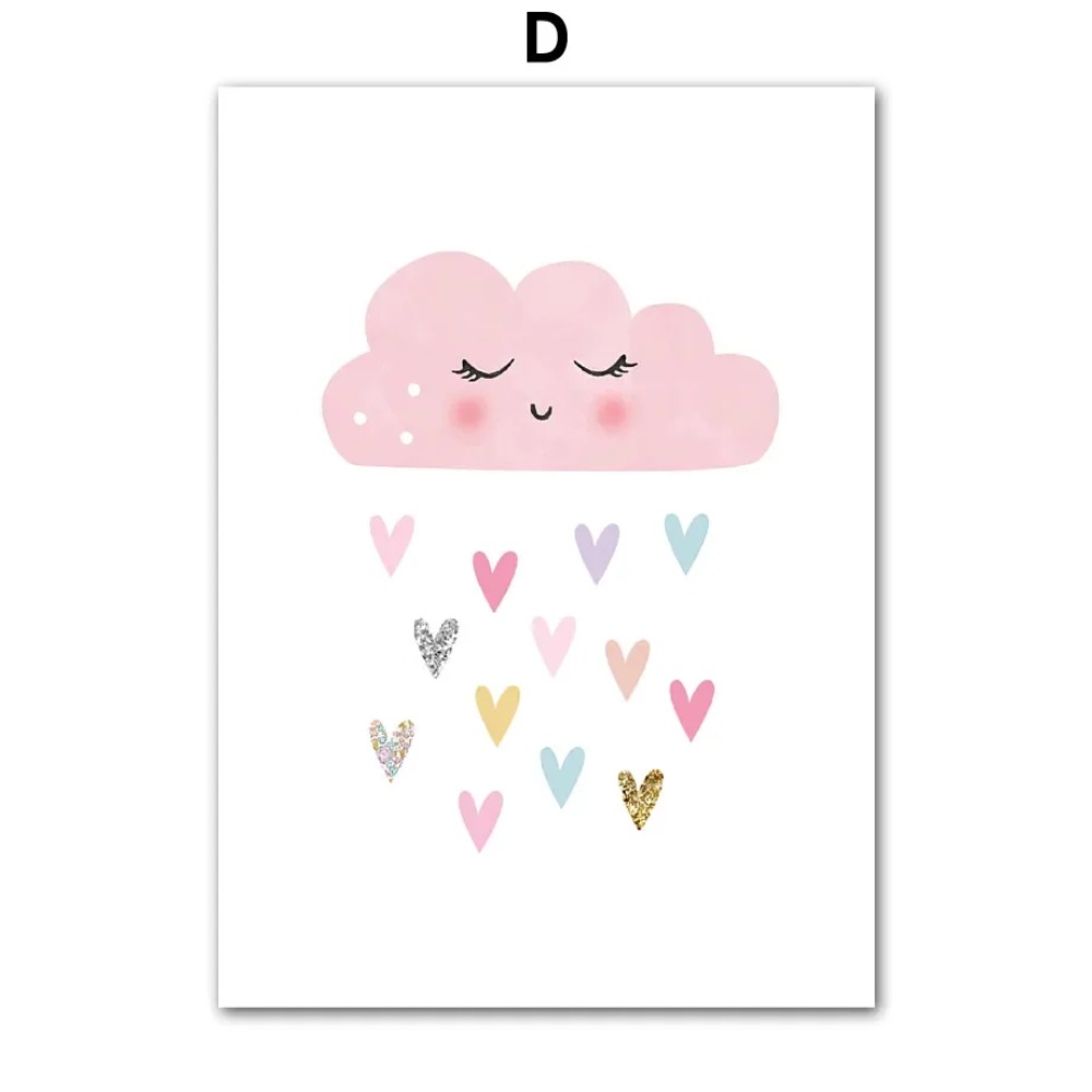 Pink Unicorn Rabbit Rainbow Cl - Baby Nursery Name Wall Art recensie en prijs