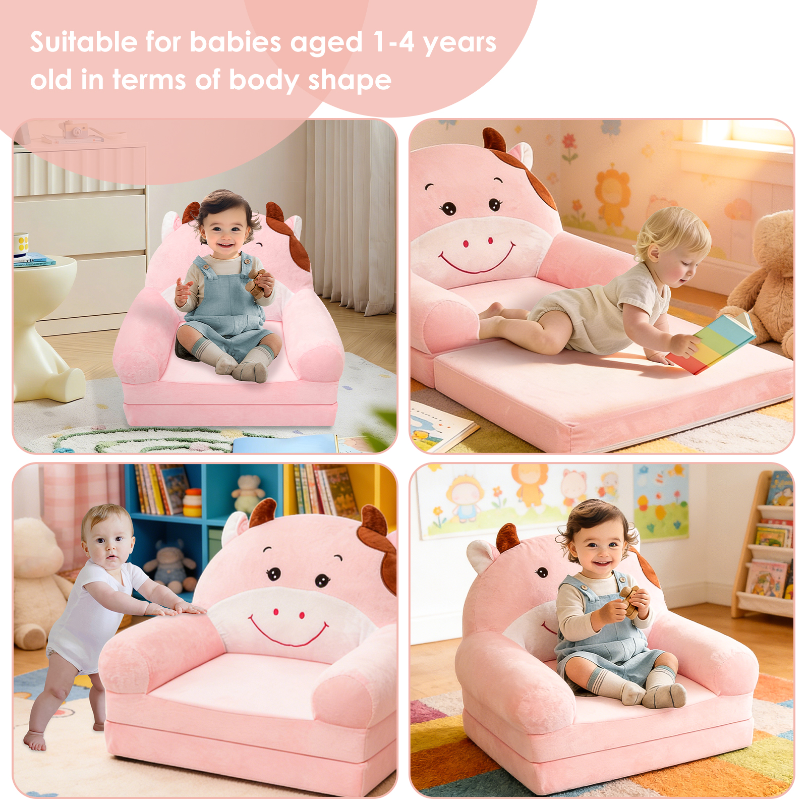 Foldable Kids Sofa Cartoon Bab - Baby Nursery Table recensie en prijs