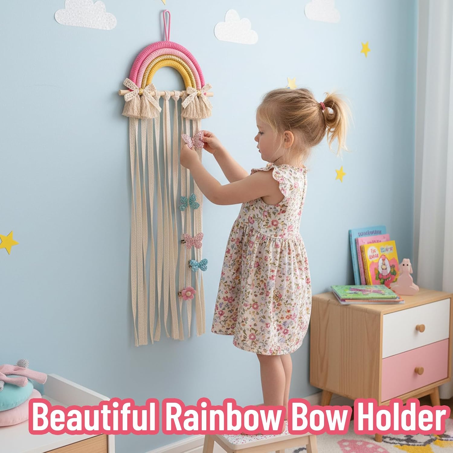 Rainbow Macrame Hair Bows Hold - Baby Nursery Ideas Girl recensie en prijs
