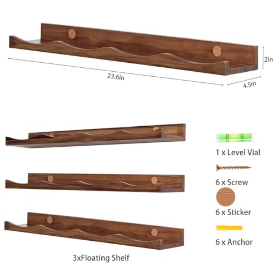 Floating Bookshelf for Floatin - Baby Nursery Floating Shelves recensie en prijs