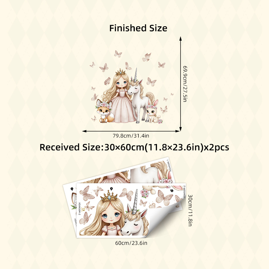 Cartoon Girl Unicorn Vinyl Chi - Baby Nursery Ideas Girl recensie en prijs