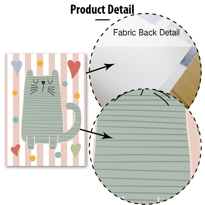 Cartoon Cat Duck Bird Apple Cu - Baby Nursery Name Wall Art recensie en prijs