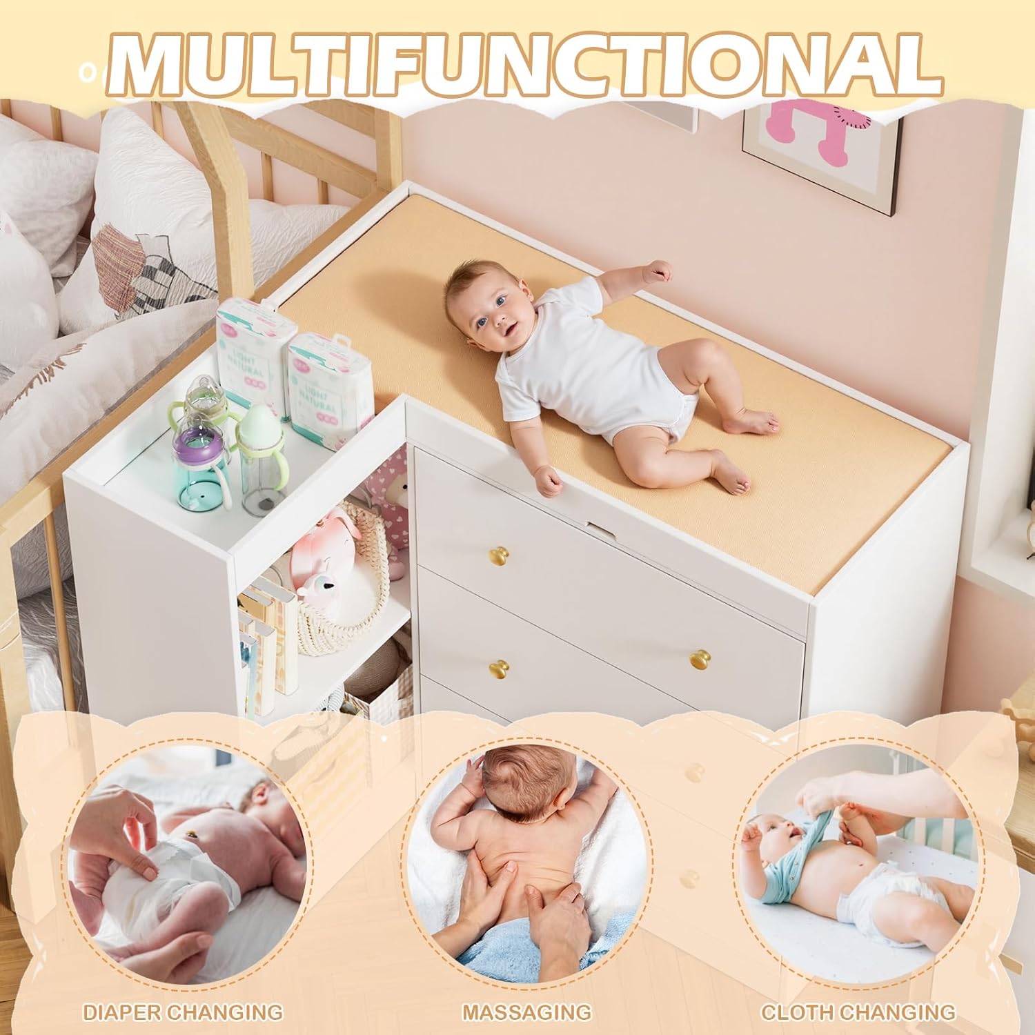 Corner Nursery Changing Table  - Baby Nursery Table recensie en prijs