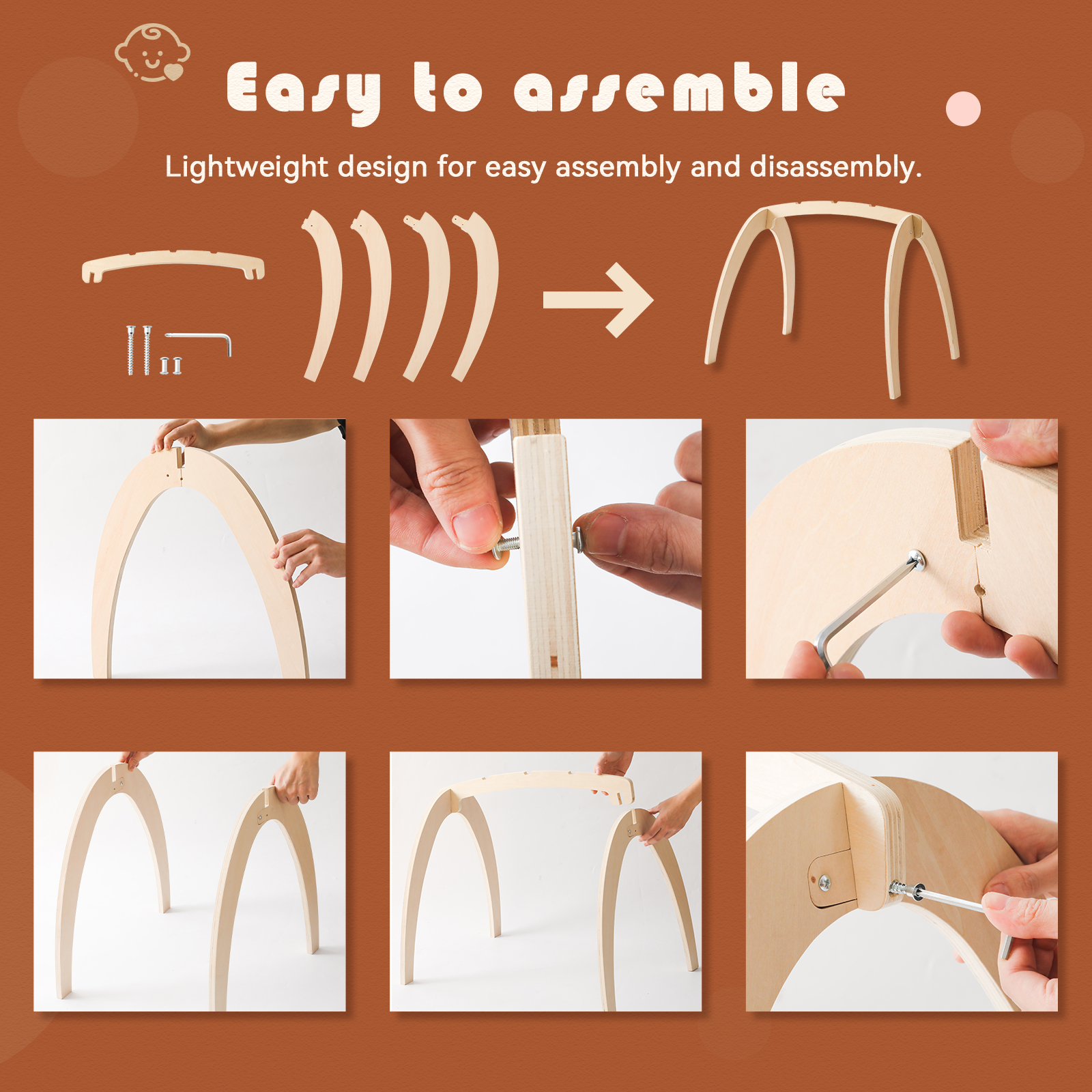 Baby Wooden Toys Play Gym Ordi - Baby Nursery Game recensie en prijs