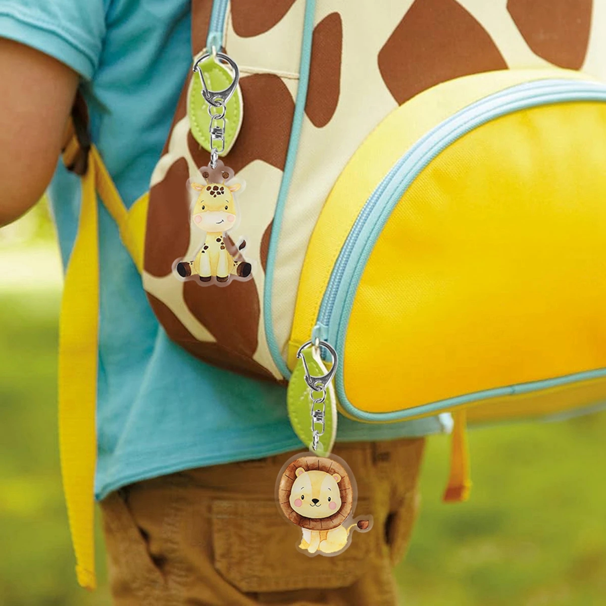 5pcs Jungle Animal Keychains S - Baby Nursery Jungle Theme recensie en prijs