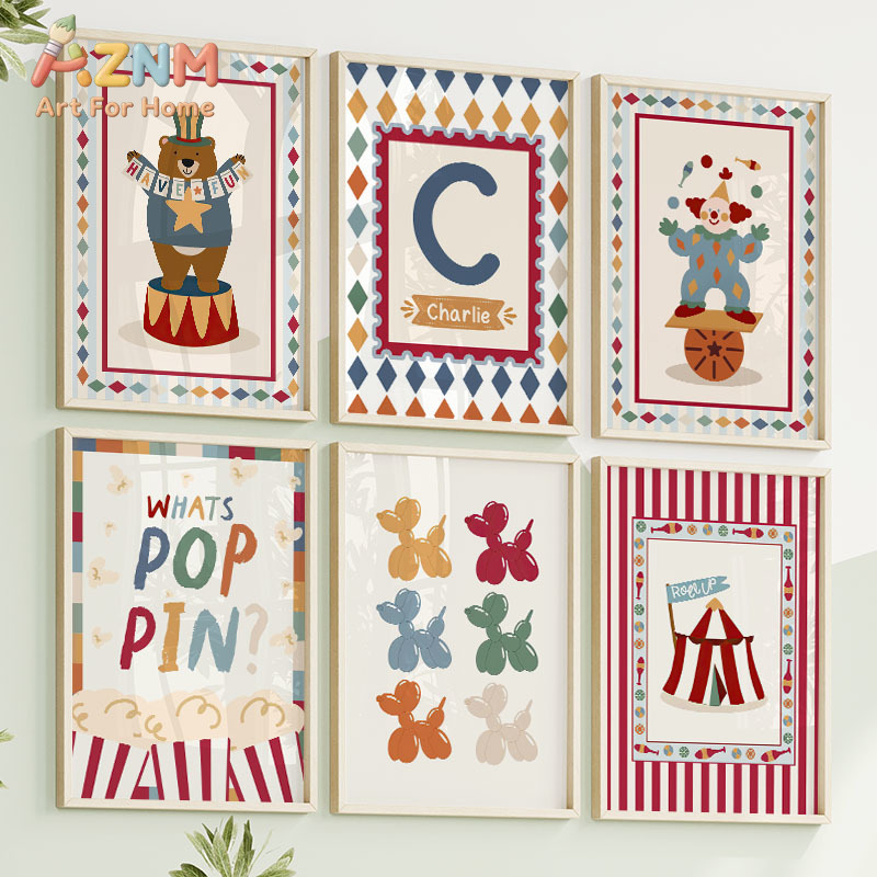 Circus Bear Magician Dog Quote - Baby Nursery Room recensie en prijs