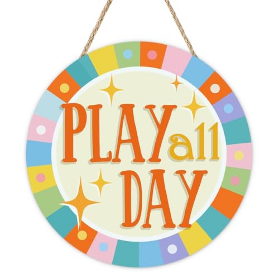 Play All Day Front Door Sign,  - Baby Nursery Decorations recensie en prijs