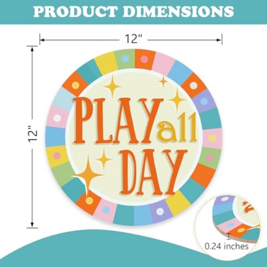 Play All Day Front Door Sign,  - Baby Nursery Decorations recensie en prijs