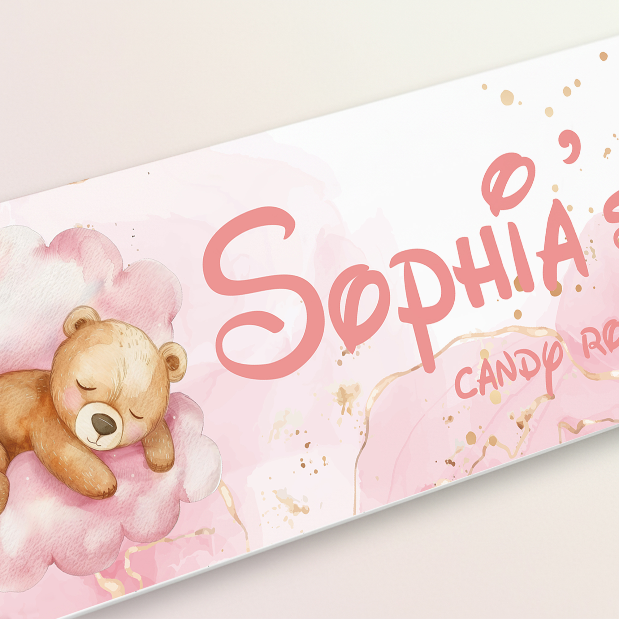 1pc Custom Bear Name/Text Acry - Baby Nursery Decorations recensie en prijs
