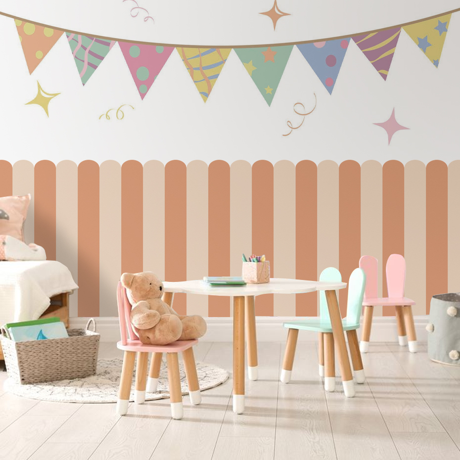 Multicolor Vertical Striped Ar - Baby Nursery Room recensie en prijs