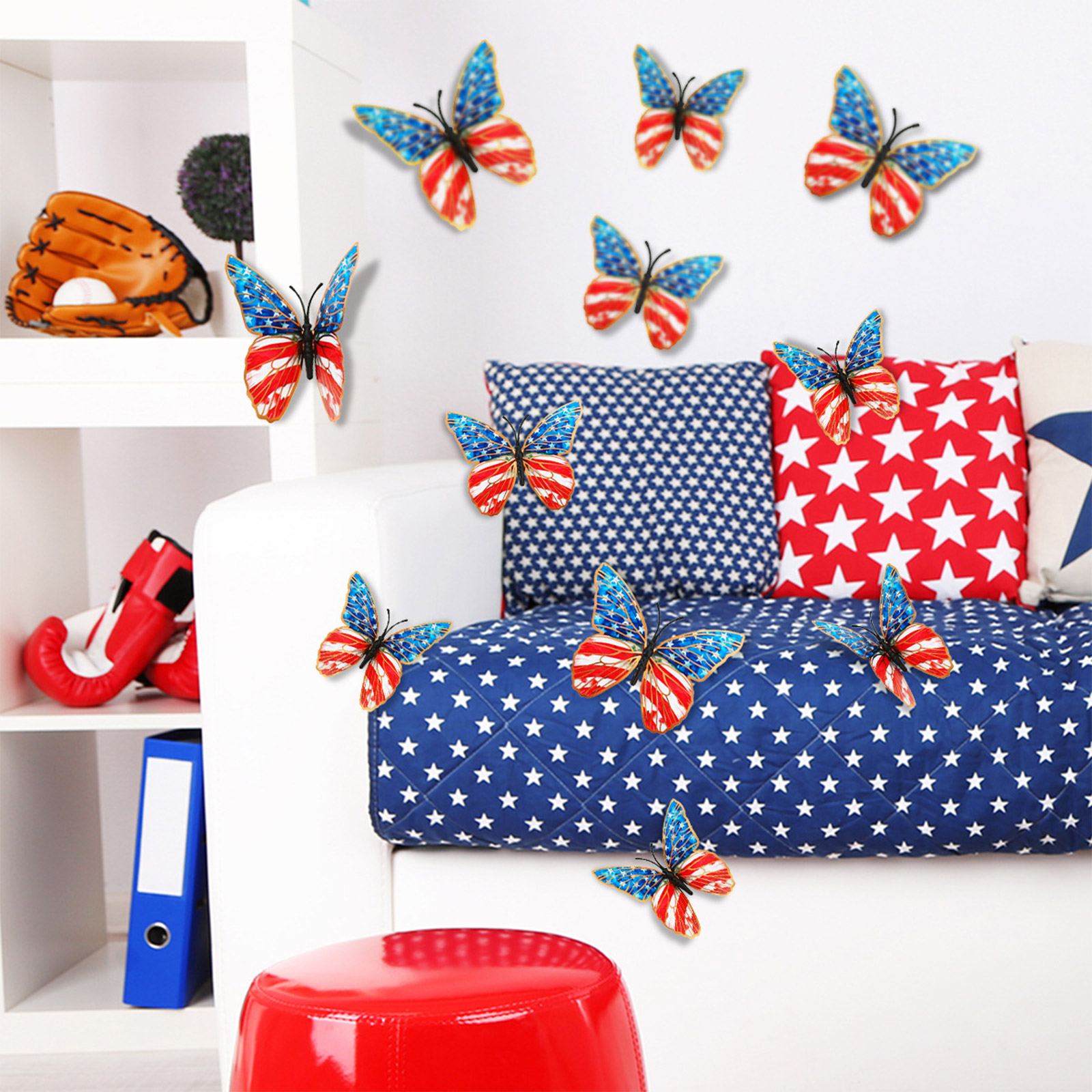 3d Butterfly Wall Stickers Ame - Baby Nursery Room recensie en prijs