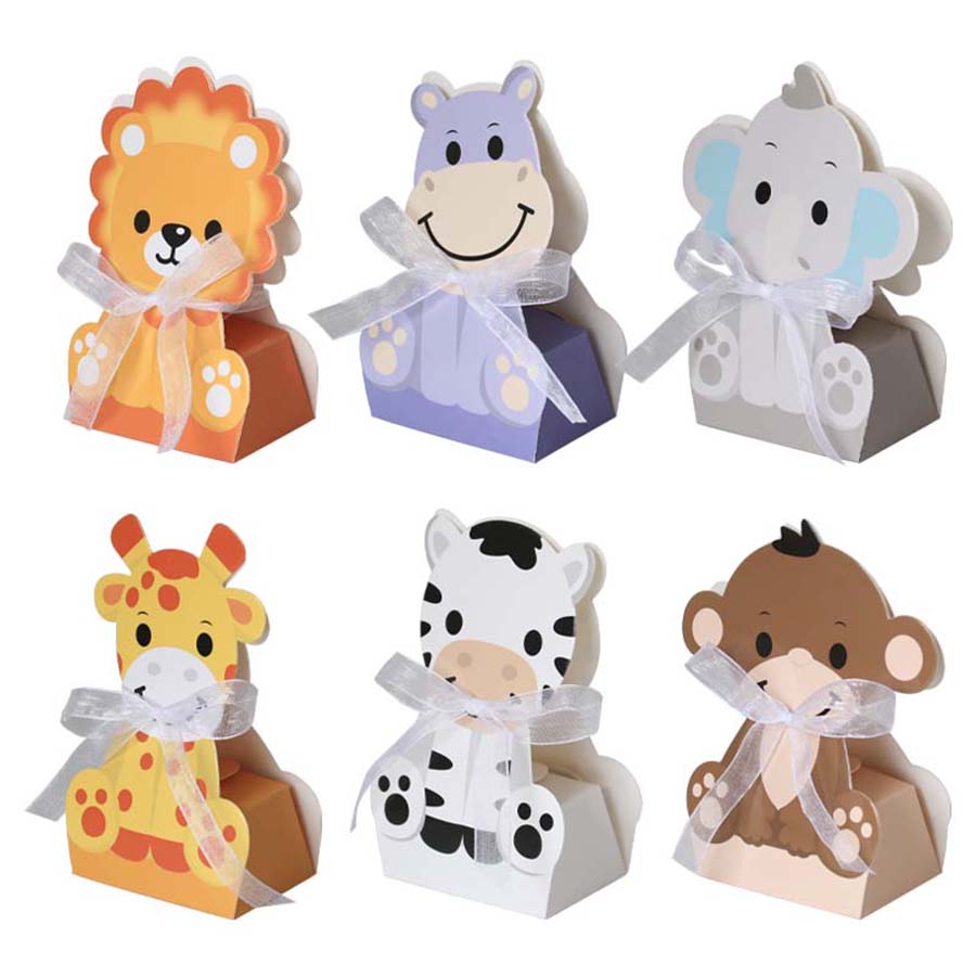 12PCS Safari Animal Favor Boxe - Baby Nursery Jungle Theme recensie en prijs