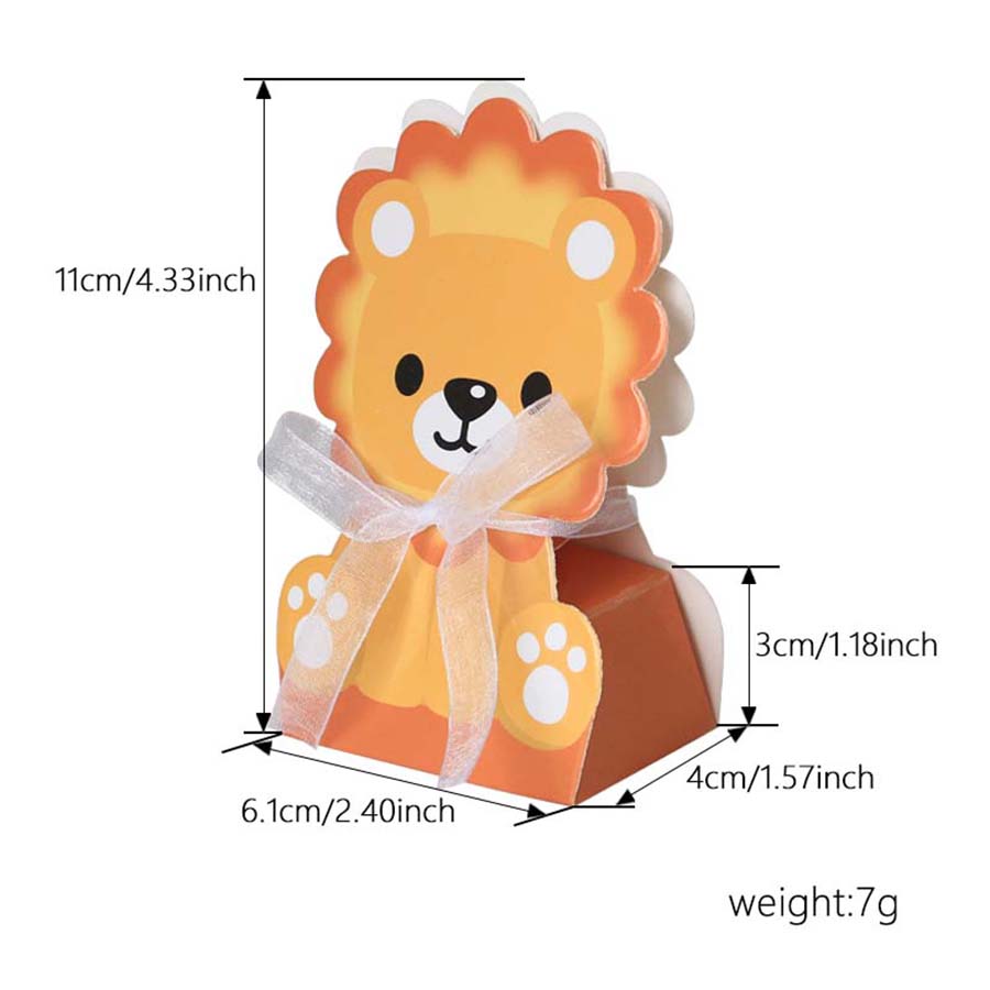 12PCS Safari Animal Favor Boxe - Baby Nursery Jungle Theme recensie en prijs