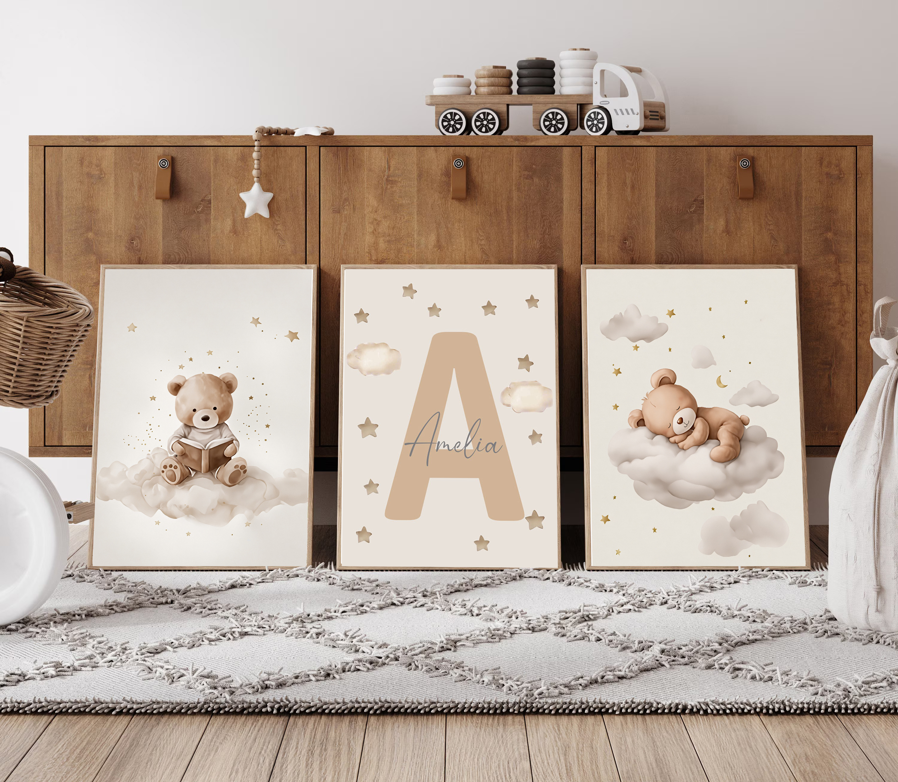3pcs/set Bohemian Teddy Bear A - Baby Nursery Decorations recensie en prijs