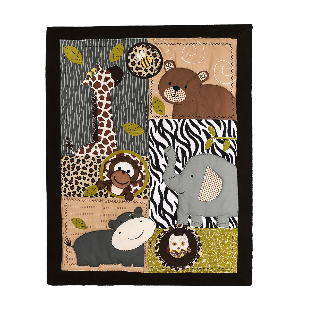 3Pcs Embroidered Newborn Baby  - Baby Nursery Jungle Theme recensie en prijs